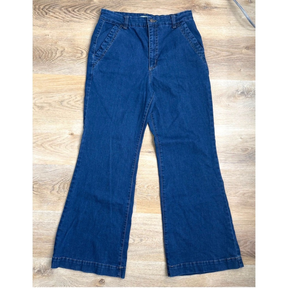 Sofia Jeans High Rise Trouser Flare Women 12 Short Office Casual Classic Chic